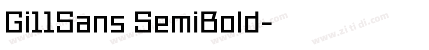 Gi11Sans SemiBold字体转换